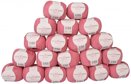 Infinity Hearts Rose 8/4 Garnpakke Ensfarget 29 Gammel Rose - 20 stk - Infinity Hearts Rose 8/4 Garnpakke Ensfarget 29 Gammel Rose - 20 stk