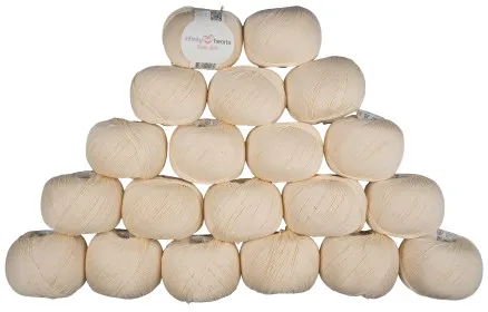 Infinity Hearts Rose 8/4 Garnpakke Ensfarget 172 Naturlig - 20 stk - Infinity Hearts Rose 8/4 Garnpakke Ensfarget 172 Naturlig - 20 stk