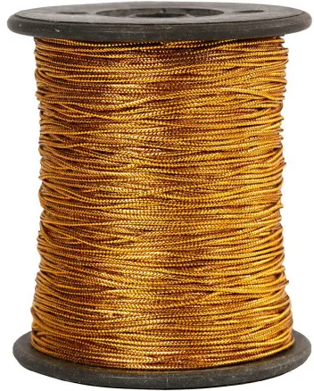 Tråd, gull, tykkelse 0,5 mm, 100 m/ 1 rull.